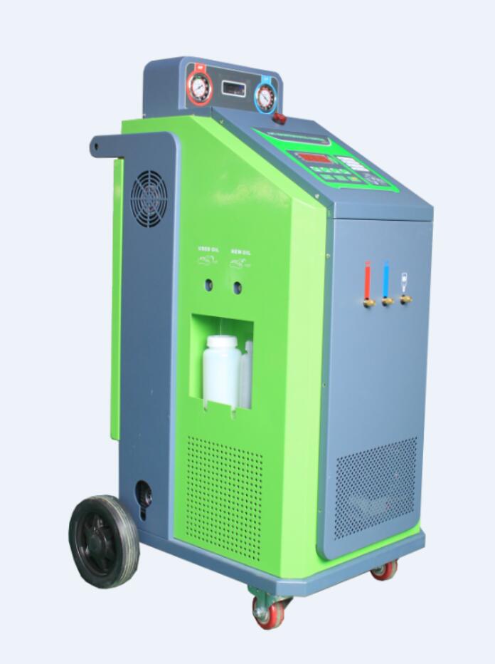 Airconditioning recovery and recharge service machine